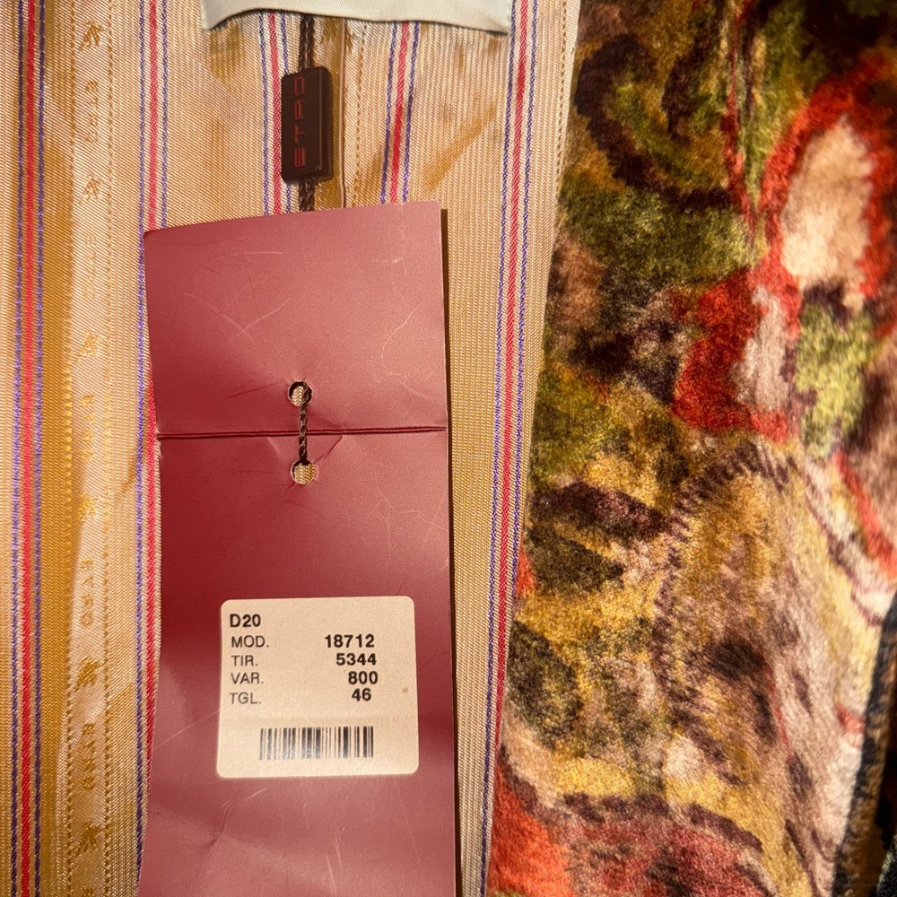 Etro Multicolor Floral Cape coat with Fringe - Picture 4 of 13